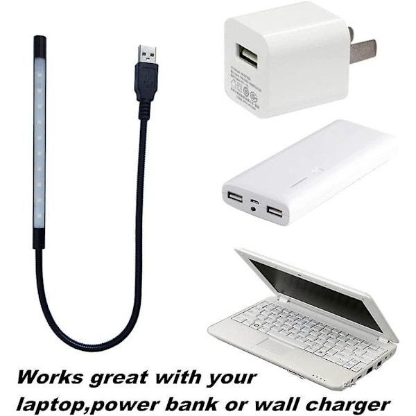 1 st Bärbar Mini USB Campinglampa - Justerbar Vinkel, Dimbar Touchbrytare
