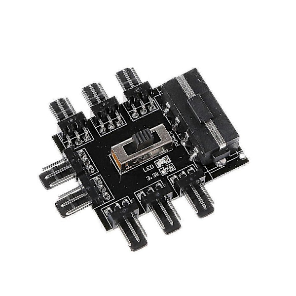 Pc Ide Molex 1 - 8-suuntainen jakaja jäähdytystuulettimen keskitin 3-nastainen 12 V virtapistokesovitin