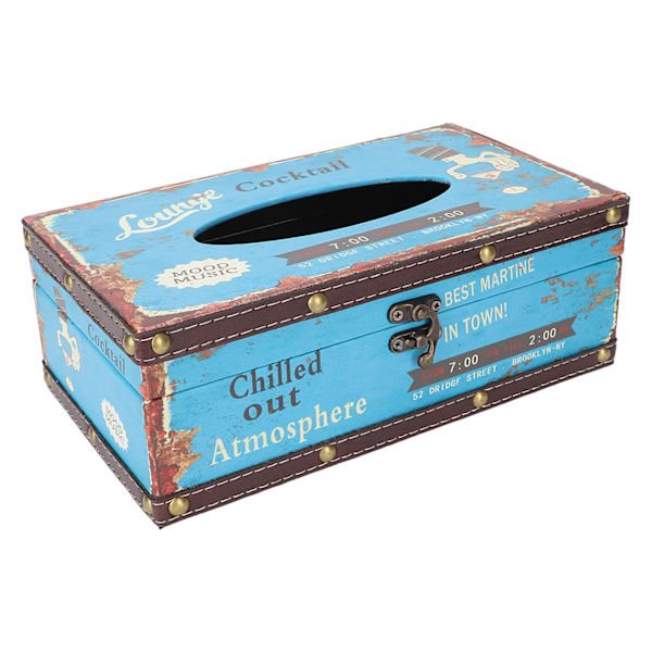 Tissue Box Vanntett Utsøkt Elegant Serviettholder Box Photography Rekvisitter for Massasje Shop Restaurant