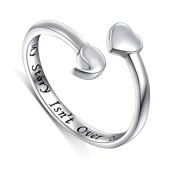 Min Historia Är Inte Över Ännu Sterling Silver Semikolon Ring Detta Ska Också Passera Ring Smycken