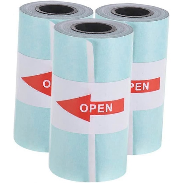 Skriverpapir, Utskrivbart klistremerkepapirrull Direkte termisk papir med selvklebende 57 * 30mm (2.17 * 1.18in) for PeriPage A6 Lomme Termisk Skriver for