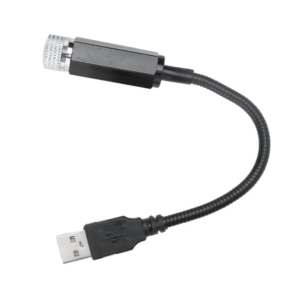 LED takstjernelys Bærbart romantisk bilhimmellys USB-lading for innendørs utendørs lilla blå