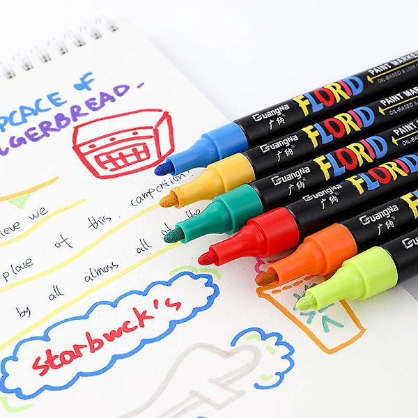 20 Farver Akryl Paint Marker Penne, Premium Ekstra Fin Spids Akryl Paint Penne til Træ, Lærred, Sten, Klippemaling, Glas, Keramiske Overflader, DIY