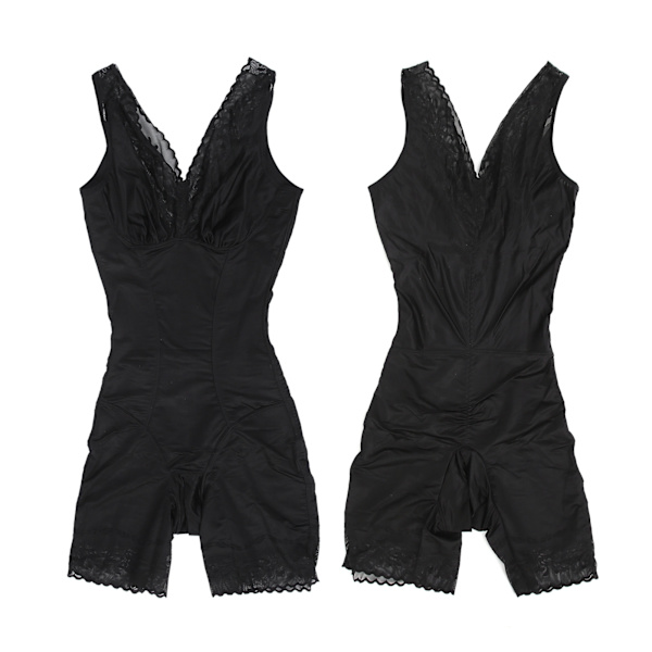 Vatsan Vähentävä Synnytyksen Jälkeinen Muotoiluvaate Vatsan Hallinta Vyötäröä Muotoileva Bodysuit (Musta)XXL