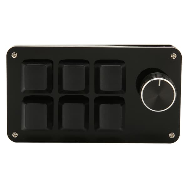 6-knappars Mini Tangentbord med Knapp USB DIY Programmerbart Tangentbord OSU Speltangentbord för Spel Kontor