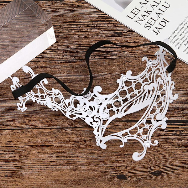 Glitrende Rhinestone Venetiansk Maskerademaske for Kvinner - Perfekt for Fester, Ball og Kveldsarrangementer