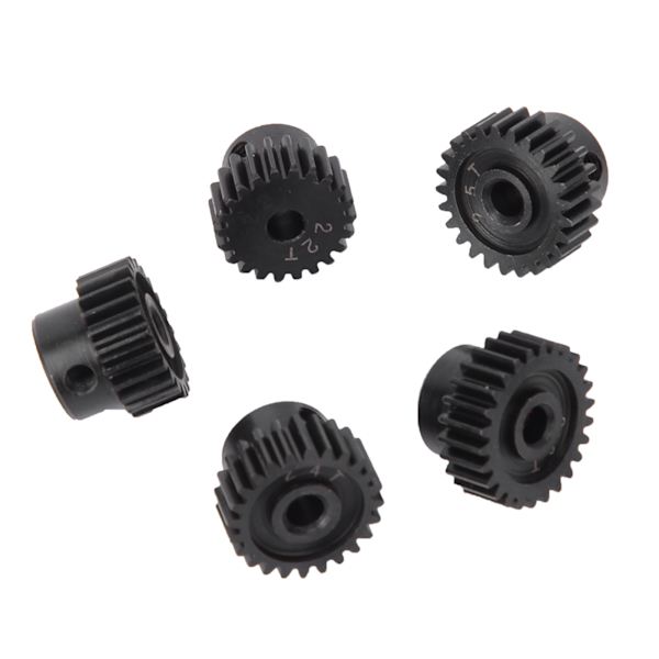 48P Pinion Gear Sæt 22T 23T 24T 25T 26T RC Bilreservedele Opgraderingstilbehør Sort