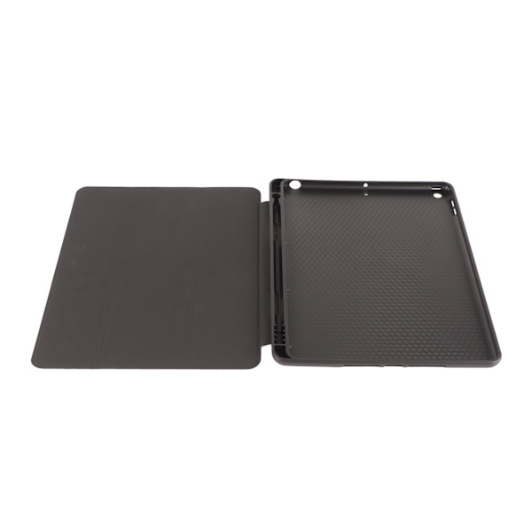 Tablet Etui Sort Auto Sleep Anti Impact Præcise Udskæringer Blyantholder Kickstand Design Etui til IOS Tablet 10,2 Tommer