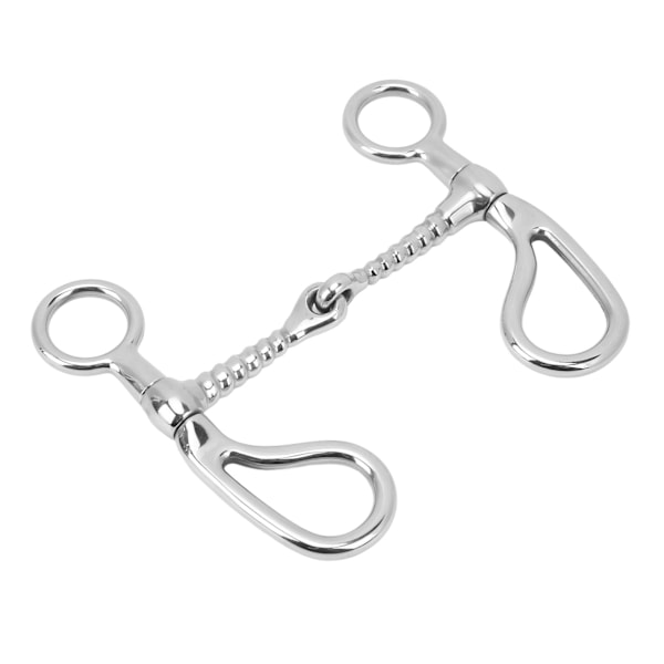 125mm Häst Snaffle Bett Rostfritt Stål O-Ring Häst Munstycke Anti Biting Lös Ring Snaffle för Hästgård