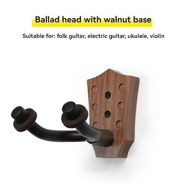 Gitarrväggfäste med flera stilar för folkgitarrhuvud