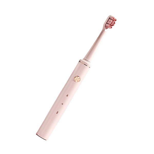 Power tandborste USB laddning Mjuk borst Vuxentandborste Tandrengöringsborste 2 växlar Justering Rosa