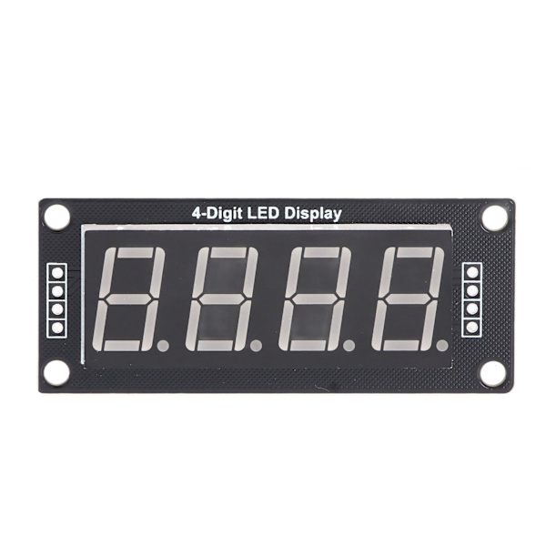 4 stk. LED-segment digitalt displaymodul 4 bit 7 segmenter printkort urmodul 0,56 tommer MRA172D grøn