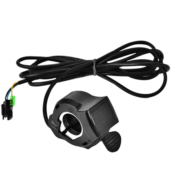 12V - 99V Ebike Scooter Tommelfingergas med LCD batterispændingsdisplay tilbehør