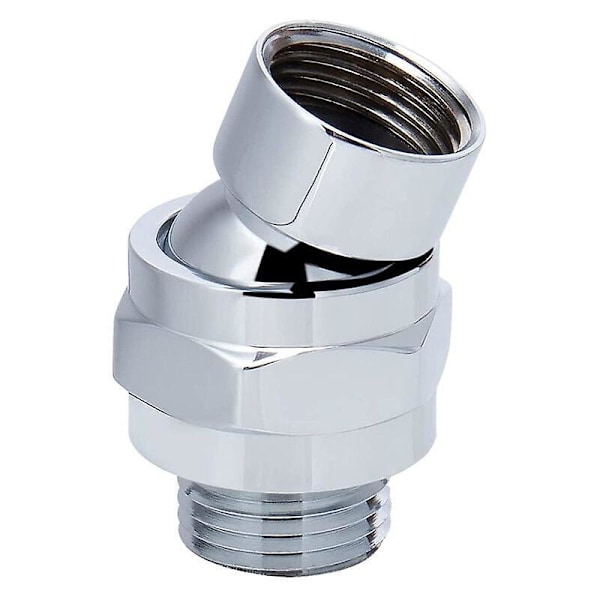 Tilslut til brusearmsbruseforbindelse Drejelig adapter Justerbar brusearmhovedvinkel G1/2 Kugleled Krom Messing