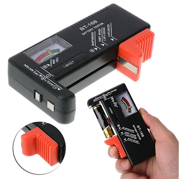 Universal Batteritest til AAA AA C D 9V 1.5V Knapceller - Husholdnings Batteritest