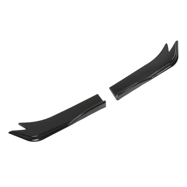 2 stk. bagkofanger hjørnelæbe 45 cm blank sort bil splitter diffuser læbe til 1-serie E90 E91