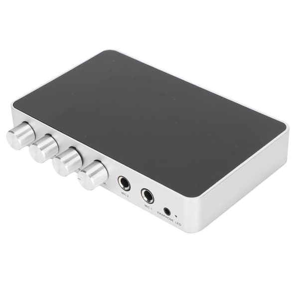 HD Multimedia Interface Mixer 4K 1080P DC 12V Justerbar Lyd Mikrofonforstærker til Android TV-bokse og DVD-afspillere EU-stik