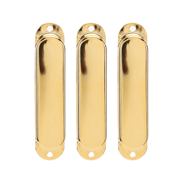 3 kpl Sähkökitaran Single Coil Pickup cover Kupari set kultaa