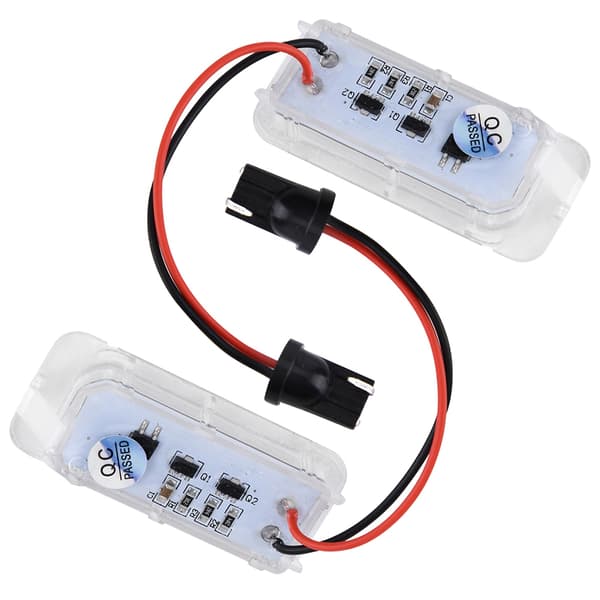 2 stk. ABS Bil Skilt LED Lys Lampe for Ford Focus MK2 Hatchback Facelift 2008-2010