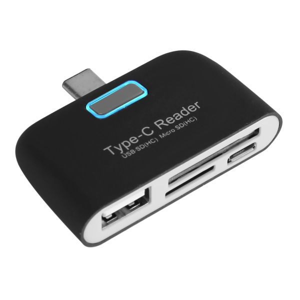 Aluminiumlegering Typ C TF Minneskortläsare till USB OTG Hub Adapter för Macbook Phone Tablet