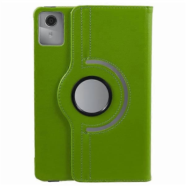 Compatible with Lenovo Tab M11 / Xiaoxin Pad 11 2024 Leather Case Rotating Stand Tablet Case Green