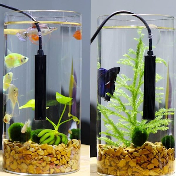 Mini USB Vandtæt Akvarievarmer, 5W Varmestav til 0,5-2L Fiskekum