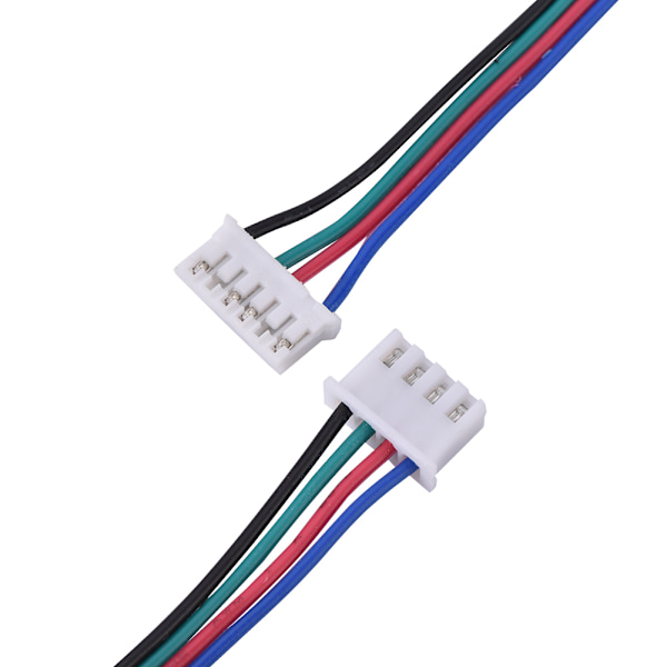 HX2.54 4pin 6pin Vit Dual Terminal Wire Kablar för 3D-skrivare stegmotorer 1000mm