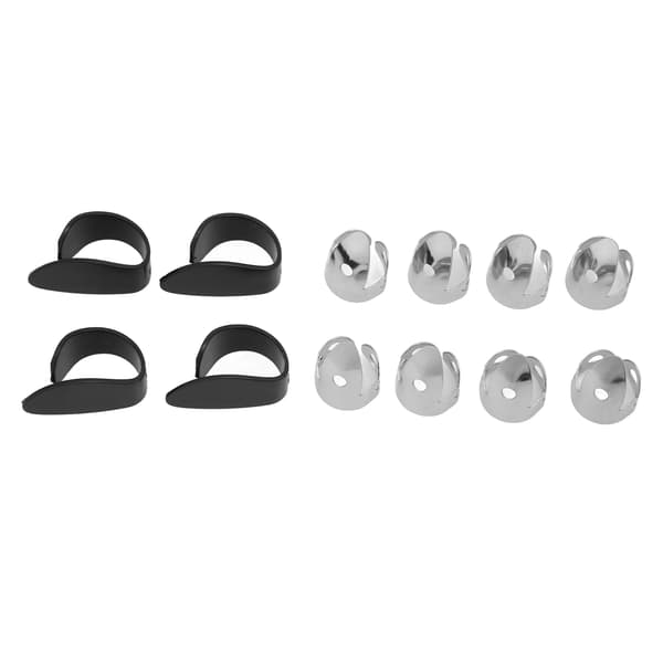 12 st Gitarrplektrum Bas Tumskydd Instrument Tillbehör Set Kit för Spelning
