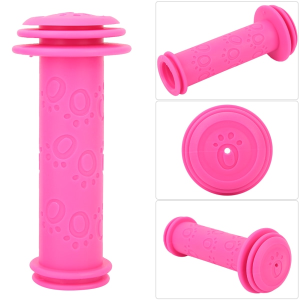 Børns Børnecykel Scooter Styr Anti-slip Greb Cykelstyr Greb (rose rød)