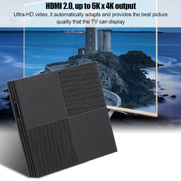 T95 Mini för Android 9.0 2G+16G Set Top Box 2.4G WIFI Nätverksvideospelare 100-240V(US )