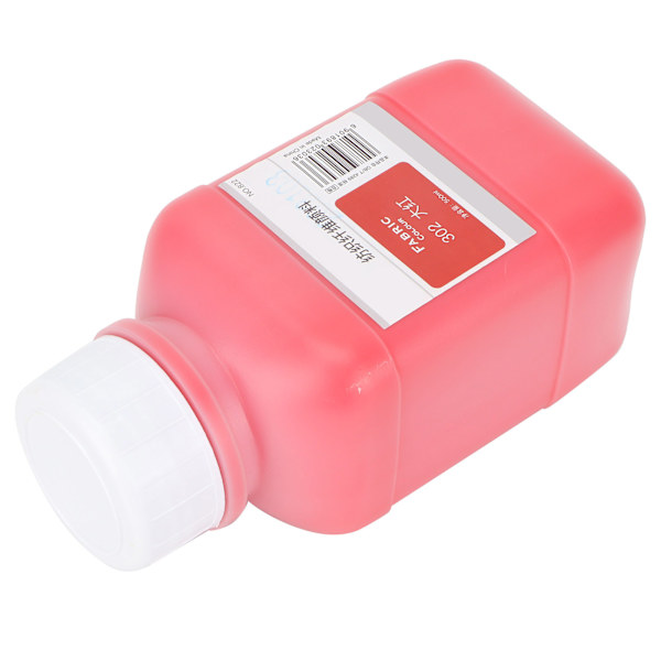 Tekstiilipigmentit 500ml kangasväri seinien, kenkien, T-paitojen ja käsintehtyjen DIY-töiden maalaamiseen (punainen 302)