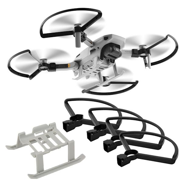 RC Forhøjet Stativ Propel Beskyttelsesring Sæt Passer til DJI Mavic Mini (Sort)