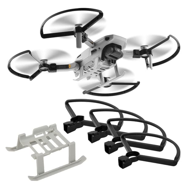 RC forlenget høyde stativ propellbeskyttelsesringsett passer til DJI Mavic Mini (svart)