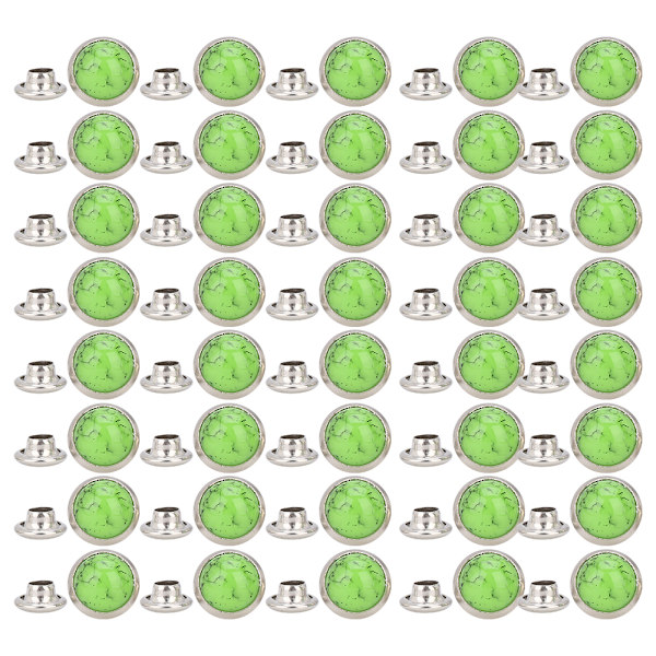 40 kpl 8 mm pyöreä turkoosi niitti nastat piikit rannekoru vaatteet koriste DIY käsityöt lisävaruste11#