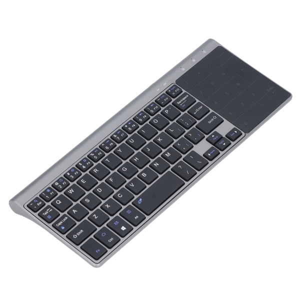 Trådløst tastatur 59 taster 2.4G trådløst ultratynt bærbart minitastatur med berøringsplate Numerisk tastatur for datamaskin-TV