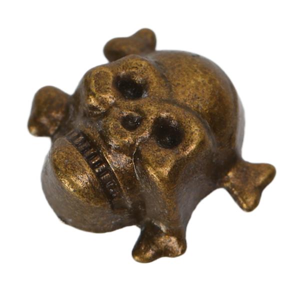 150 set Skull Rivets, enkel 13x12mm DIY Making Ghost Head Bronze Punk Galvanisering Utseende Skull Button