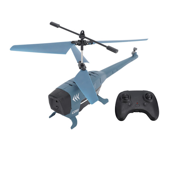 Fjärrkontrollhelikopter 3.5-kanals intelligent hinderundvikande blå fjärrkontrollhelikopter