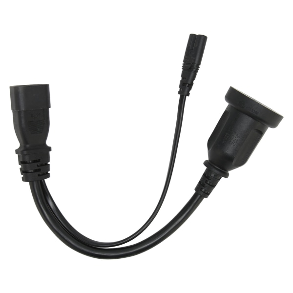 IEC320 C14 till IEC320 C7 AU-sladd hane till hona 1 in 2 ut Y Power Splitter-kabel för skrivare digitalkamera 12,6 tum