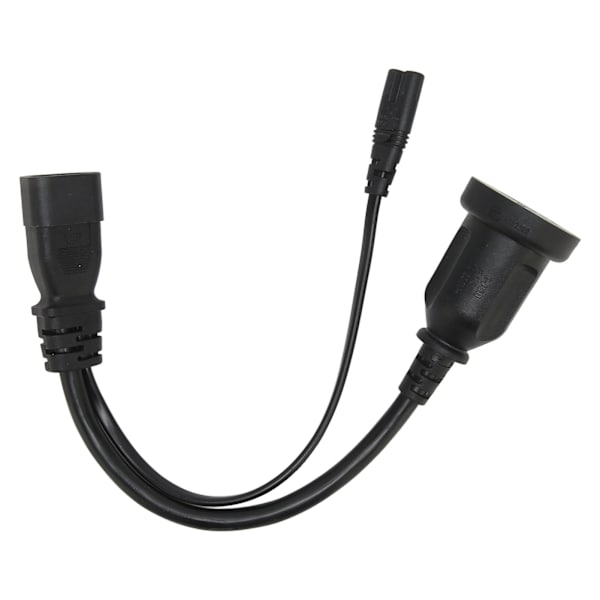 IEC320 C14–IEC320 C7 AU-johto uros-naaras 1 in 2 ulos Y Power tulostimen digitaalikameralle 12,6 tuumaa