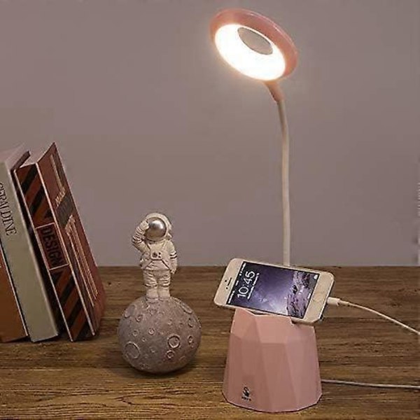 LED-pöytävalaisin, silmiä suojaava pöytävalaisin 3 valaistustilalla, himmennettävä, silmiä suojaava ja 360 astetta kääntyvä
