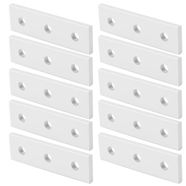 10 stk. Aluminium Flad Forbindelsesplade Flad Lige Reparationsplader 2020‑3 Huller