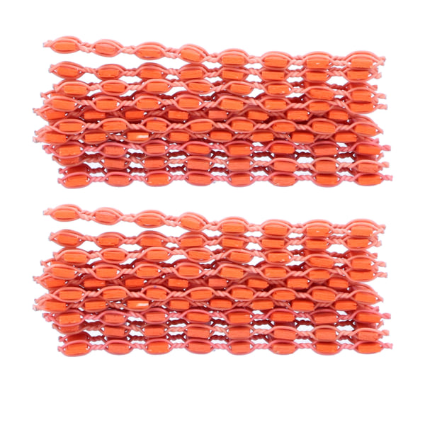 20 STK Miniatyr bøybart lite gjerde for hjemmehageplantepotte DIY-prosjekt Mikrolandskap oransje