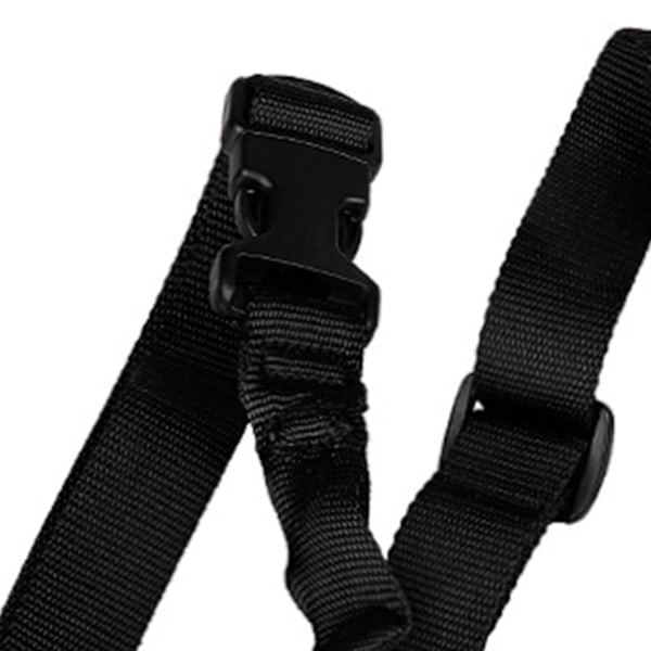 Amerikansk stil enkeltpunkts skulderstropp nylon webbing slynge med spenner for utendørs sport svart