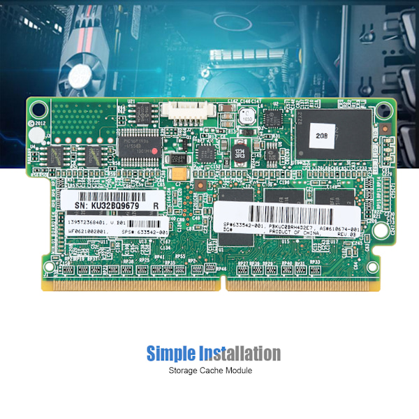 Cache-lagermodul til HP Smart Array P420 / P430 / P822 / P830 / P421 / FBWC 610674-0012GB