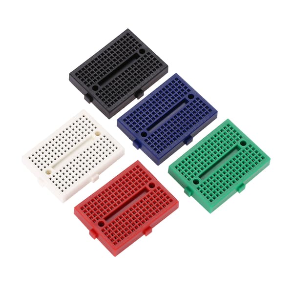 5 stk. 170 punkter huller farve Mini loddefri prototype breadboard ABS printpladesæt
