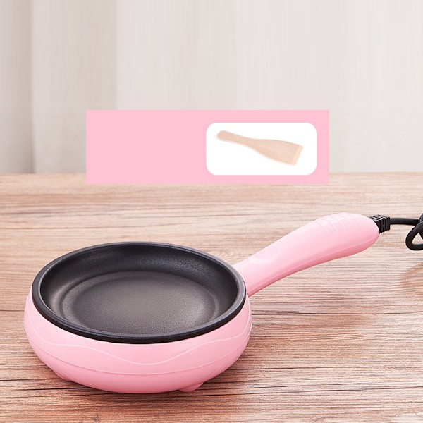 Multifunktionell 2 i 1 äggkokare Non Stick ägg stekpanna äggkokare Automatisk avstängning äggkokare maskin för hem sovsal rosa
