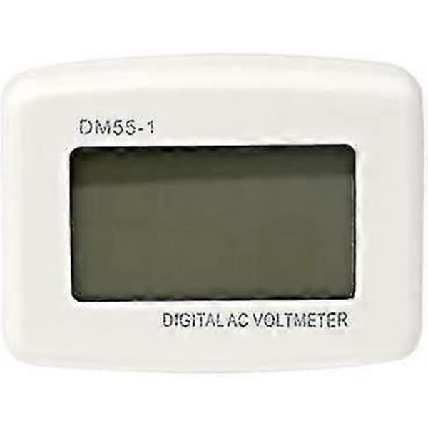 Digital LCD Voltmeter Panel Spänningstestare 220V AC 80-300V - EU-kontakt