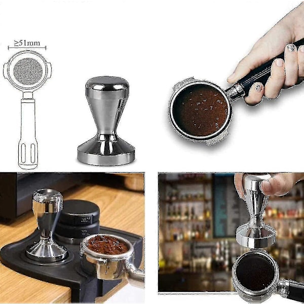 Kaffe Tamper, 51mm Espresso Kaffe Tamper, Espresso Kaffepulver, Kaffepresse Tamper, Tamper Kaffe