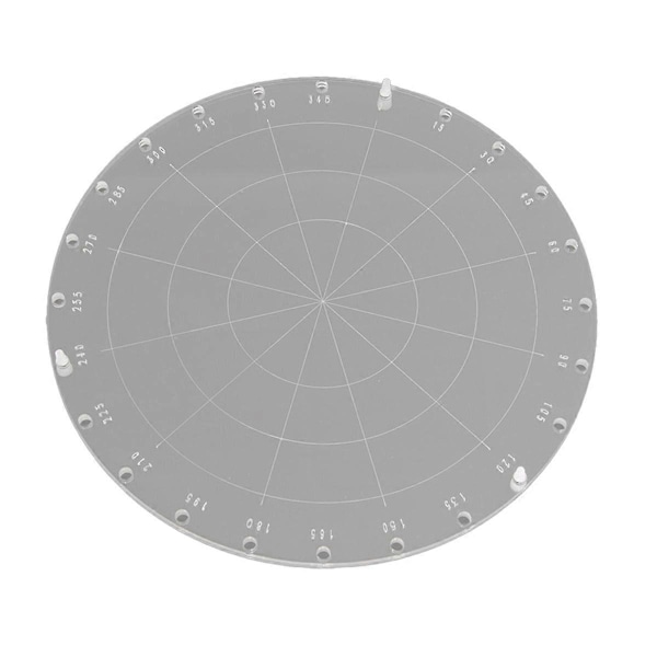 9,1 tums diameter cirkel akryl stämplingsblock, stämplingsverktyg