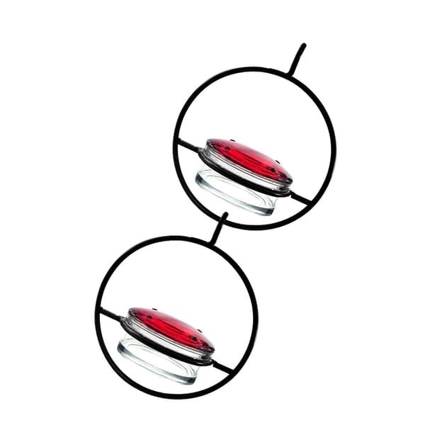 Vacker cirkulär hängande kolibrimatare utomhus hängande kolibrimatare 2-pack